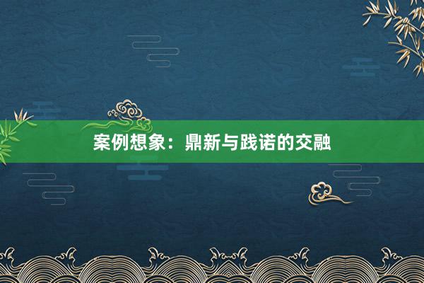 案例想象：鼎新与践诺的交融